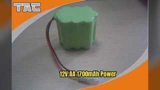 12V AA 1700mAh oplaadbare NiMH-batterijen