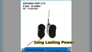 5,2 Ah oplaadbare batterij inschakelen