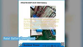 Robotbatterij-upgrade 25,6 V 30 Ah
